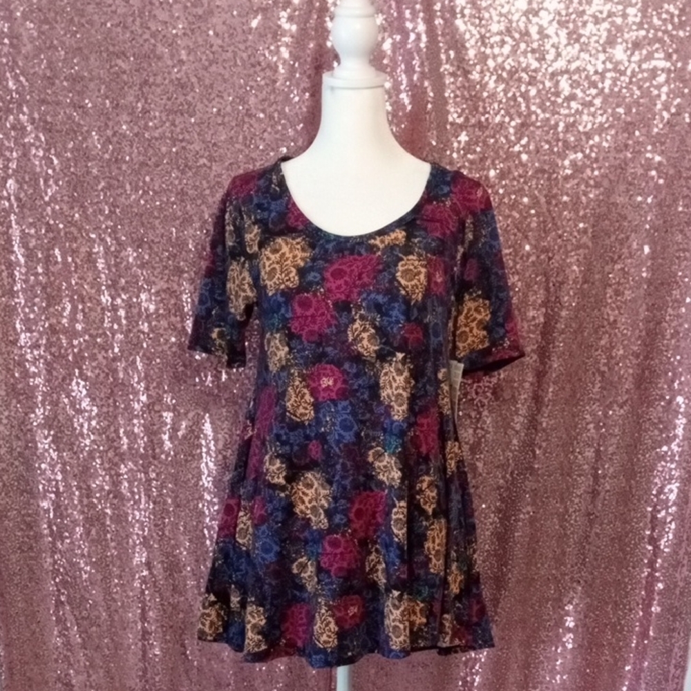 Lularoe Perfect T , Gorgeous Multicolor Floral New With Tags NWT